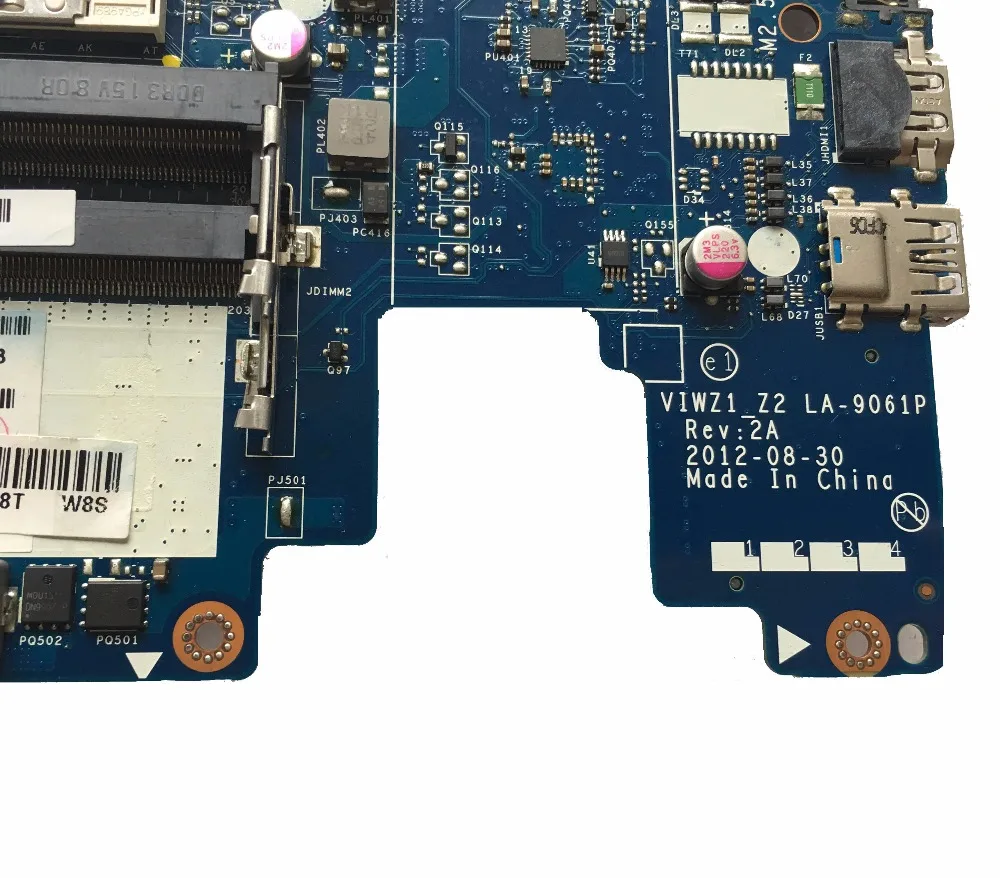 Для Lenovo Z400 Материнская плата ноутбука HM76 DDR3 FRU 90002106 VIWZ1 LA-9061P GT635M 2GM материнская 100%