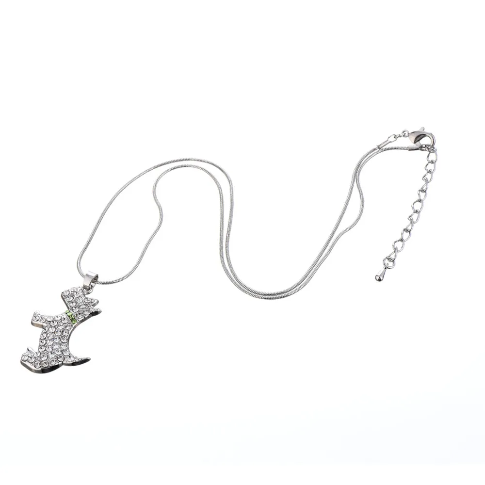 Женский цельный кулон скотти серебро 2020 пробы|jewelry necklace|pendant jewelrydog pendant |