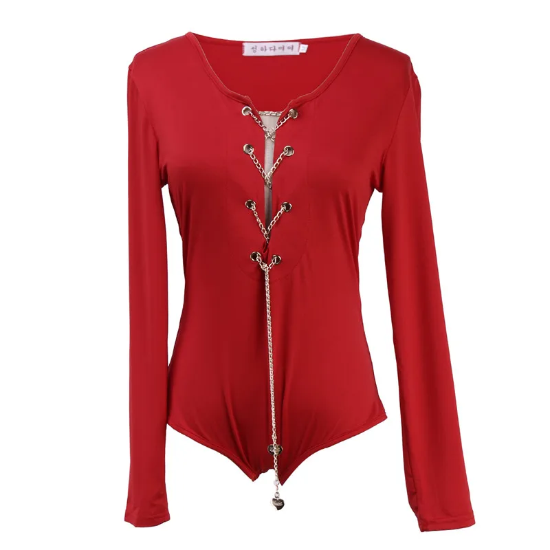 Популярные женские Комбинезоны на шнуровке Завязывающийся женский сексуальный