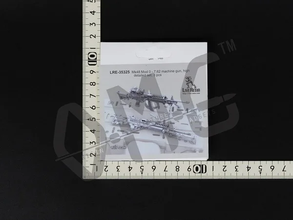 Живой полимерный LRE-35325 1/35 Mk48 мод 0-7,62 пулемет, высокодетальный набор, 3 шт