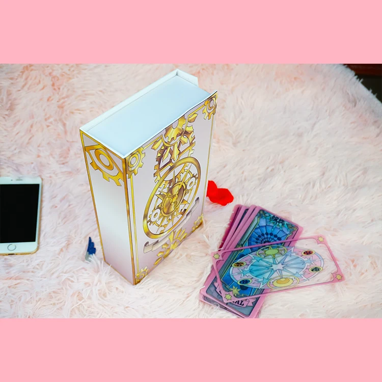 Аниме карты Captor Kinomoto Sakura Таро прозрачные Cardcaptor ПВХ Волшебная коробка косплей