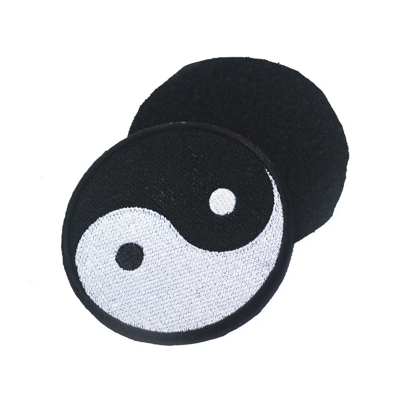 Пластырь с логотипом Tai Chi восемь рисунков значка Yin и Yang 3D вышивка аппликация