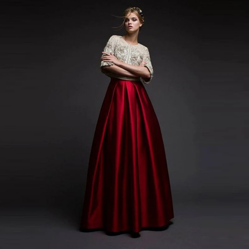 Винтажная юбка макси в пол винно красная|floor length maxi skirts|red skirts womenmaxi skirt long |