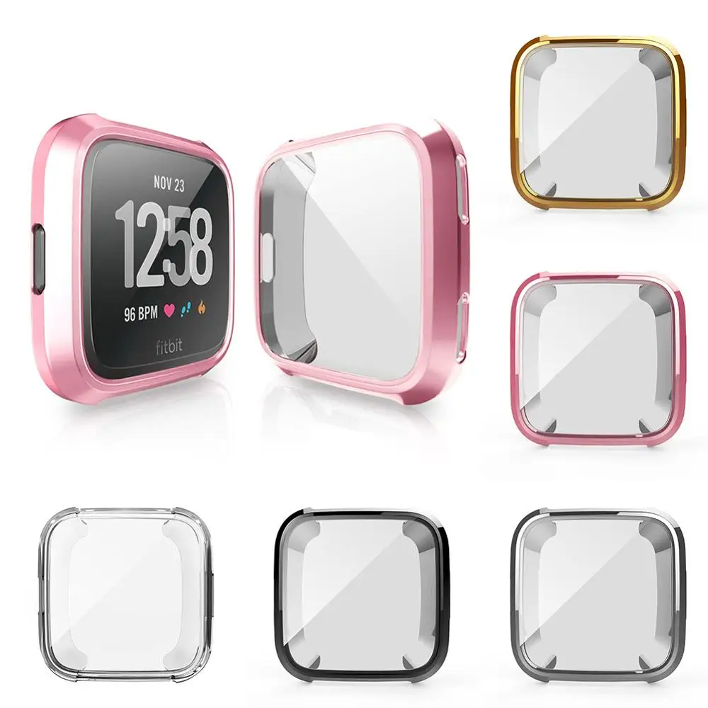 Замена TPU Экран протектор совместим с Fitbit умные часы Versa чехол s Мягкий покрытием