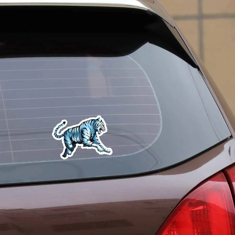 

YJZT 14.2CM*9.5CM Personalized Animal Tiger PVC Car Sticker Decal Waterproof 5-0505