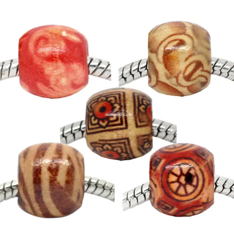 DoreenBeads 2018 популярные новые круглые деревянные шарики 100 шт. подходят для