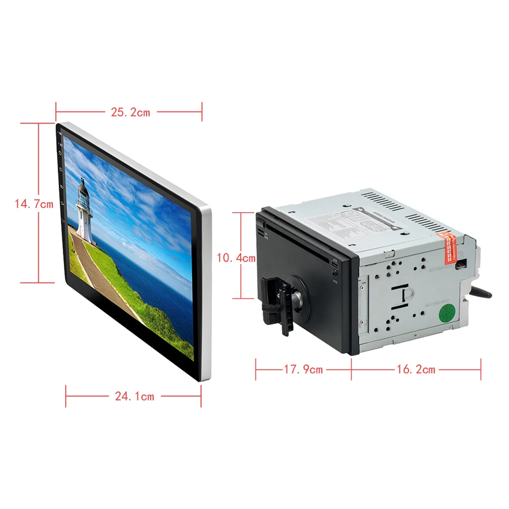 Podofo 10 1 ''Автомобильный CD/dvd плеер 2Din Android 8 0 сенсорный экран автомобильный