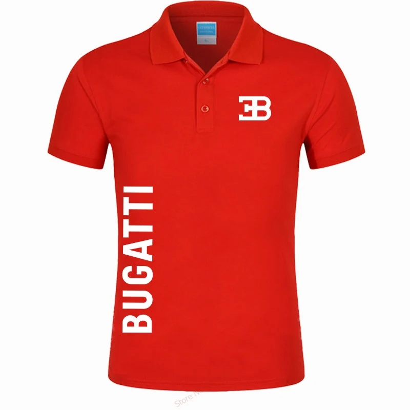 Высококачественная Мужская одежда брендовая рубашка поло BUGATTI мужские летние