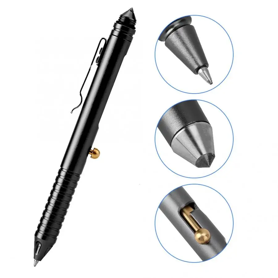 Ручка в военном стиле для самозащиты инструмент выживания из вольфрамовой стали