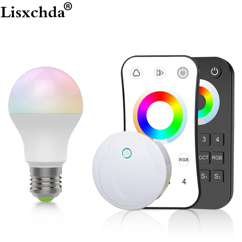 Полноцветная светодиодная лампа светодиодный прожектор AC86 265V E27 6 Вт RGB + CW WW 2 4G/Wifi