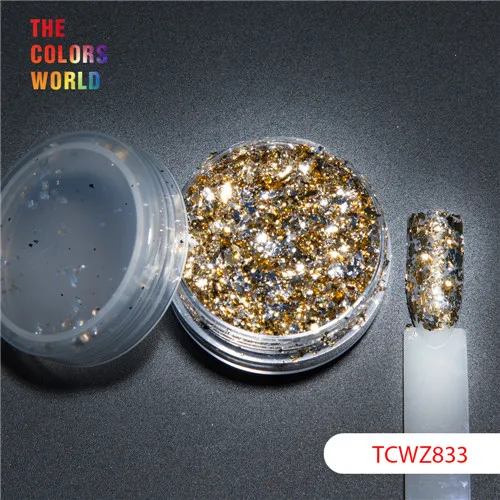 TCWZ833 20g TCT-039, цветные чешуйки, металлический блеск, волшебный зеркальный эффект, блестки для ногтей, Гель-лак для ногтей, украшения для ногтей, украшение для тела - Цвет: TCWZ833 20g
