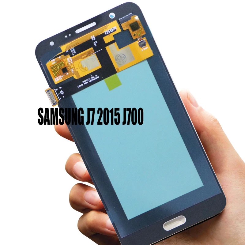5 ''оригинальный Супер AMOLED LCD для Samsung Galaxy J7 2015 J700 J700F J700M J700H дисплей сенсорный