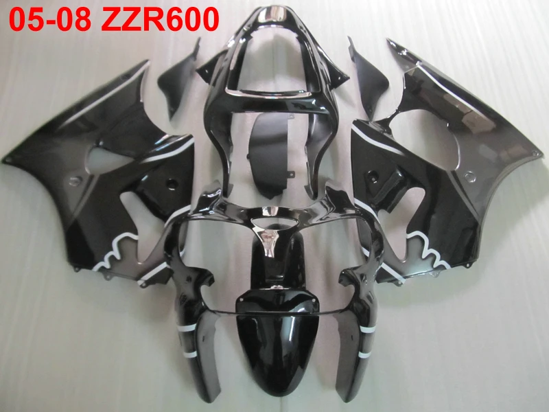 Литье под давлением Топ продажа обтекатель комплект для Kawasaki Ninja ZZR600 05 06 07 08