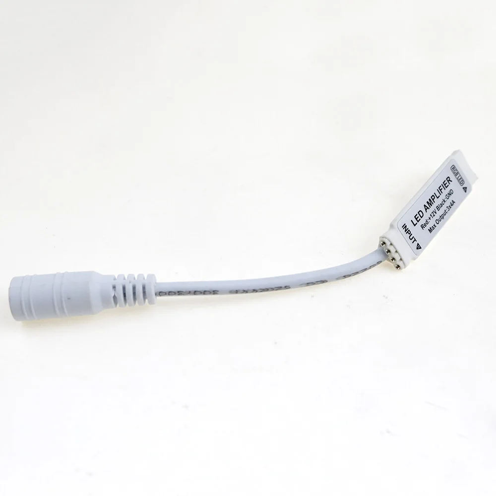 1-100 шт. RGB LED усилитель DC12V 24V контроллер сигнала с разъемом постоянного тока