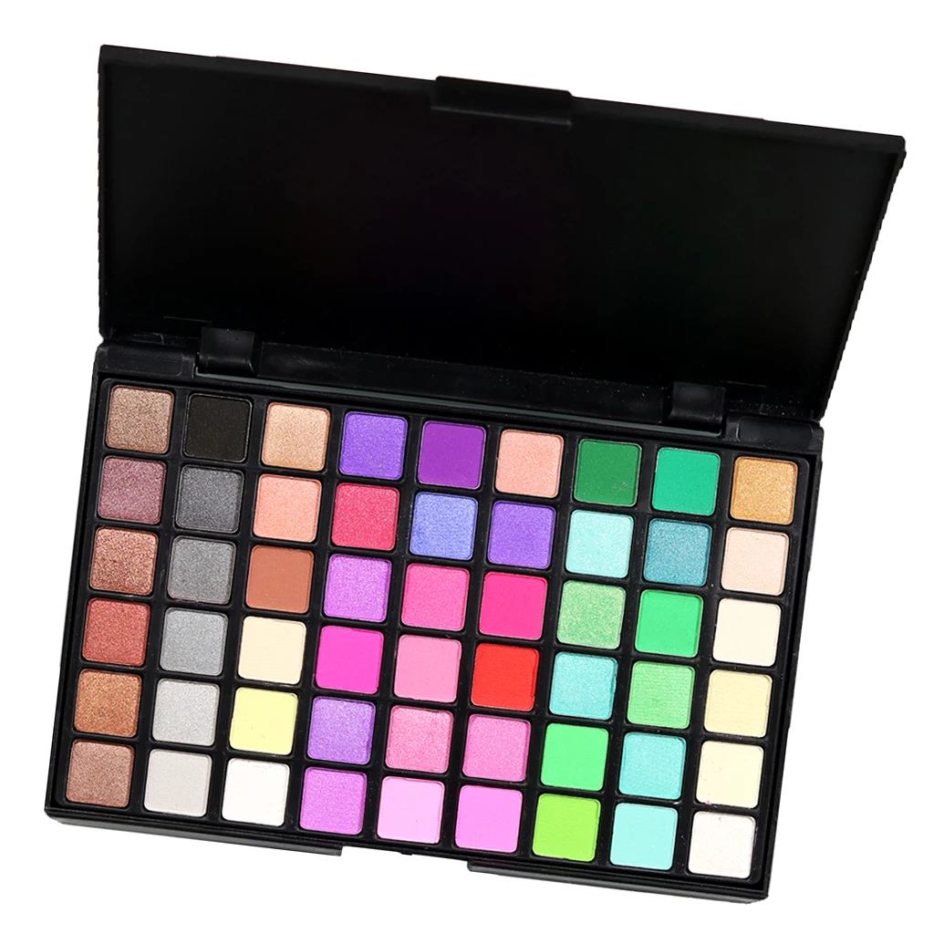 54 Цвета Pro натуральный Блестящий мерцающие матовые тени для век Палетка с