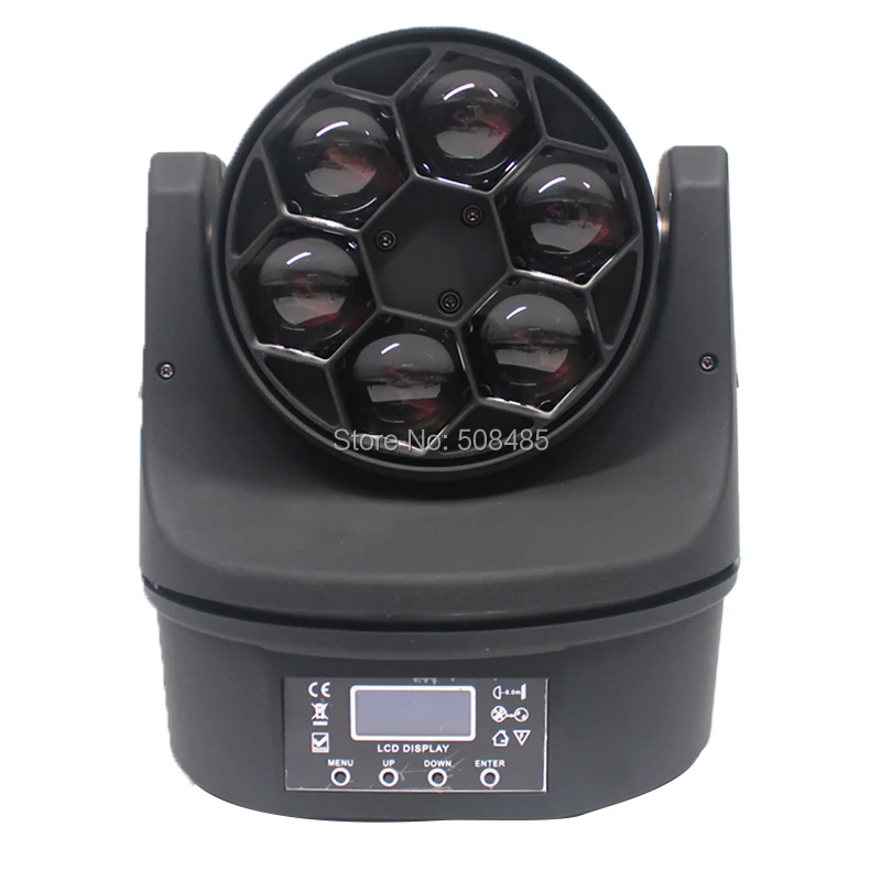 Новинка 6x15 Вт RGBW 4 в 1 светодиодный мини пчелиный луч света DMX512 движущийся