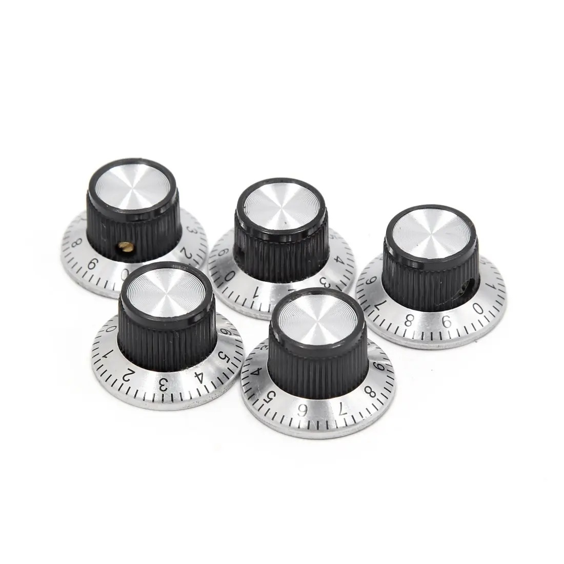 

uxcell 5Pcs 6mm Shaft Insert Dia Potentiometer Control Knobs w Screw Inside 23 x 14mm