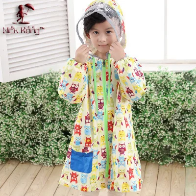 Quality Eco-friendly raincoat for Children Raincoat Kids Rain Coat Light Weight Gear Poncho Sleeves Free Shipping Дом и сад