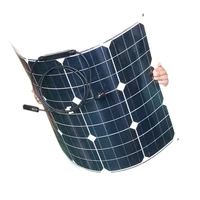 monocrystalline flexible solar panel china 12v 55w 2 pcs solar battery charger rv boat marine yacht caravan car camping light