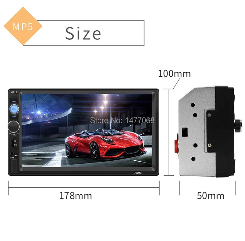 Автомагнитола 2 Din Авторадио MirrorLink Bluetooth " сенсорный экран стерео аудио видео Mp5 плеер USB SD SWC камера головное устройство 7010B