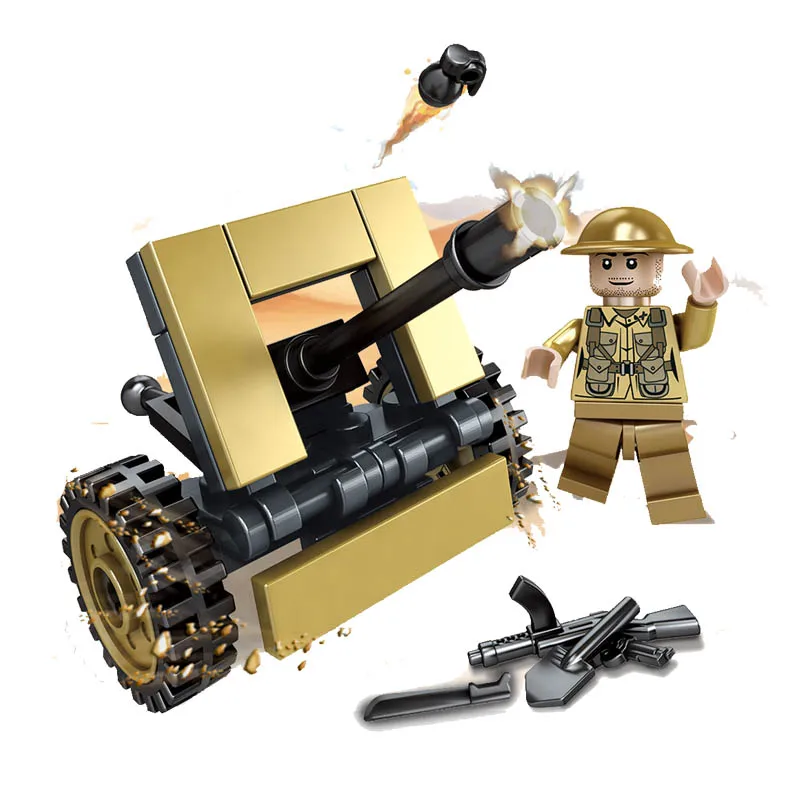 Игрушечные строительные блоки kitooz WW2 английские армейские воины битва имфала во