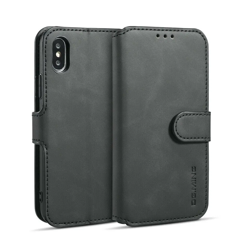 Для huawei P20 Натуральная кожа флип чехол бумажник крышка Слота для iPhone X XS Max 6 7 8 Plus и для samsung Galaxy S10+ примечание 9
