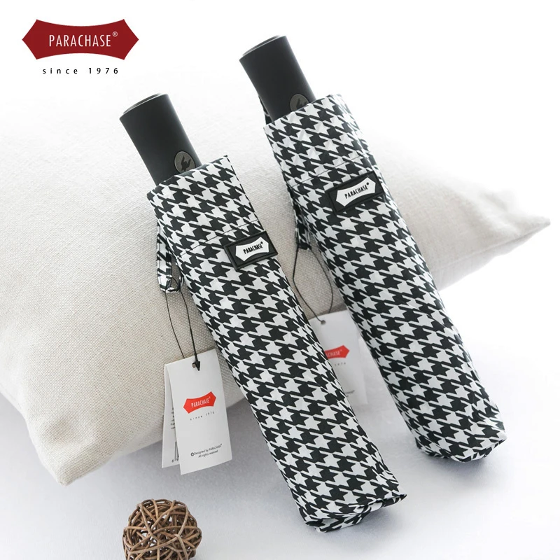 Модные непромокаемые зонтик Для женщин Подлинная Марка автоматический складной