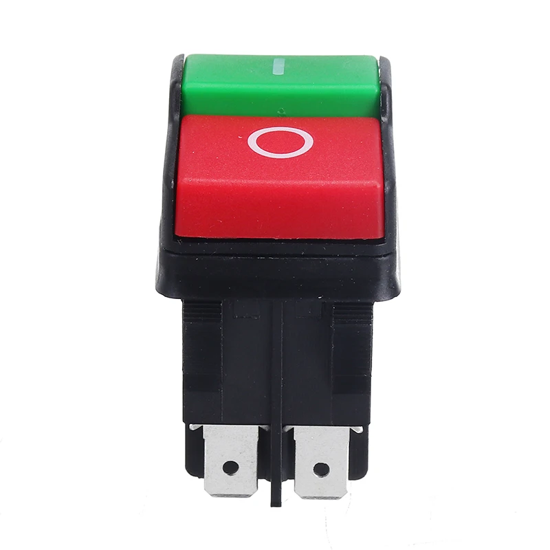 KEDU HY52 250V 12A 4Pin Электрический кнопочный переключатель Водонепроницаемый кнопочная машина пила Резак дрель на выключатели Управление коробка