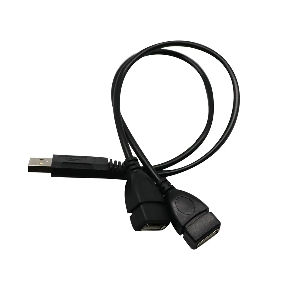 USB 2 0 A Male To Dual Female Jack Y Splitter Hub Кабель-адаптер питания адаптер для зарядки заводская