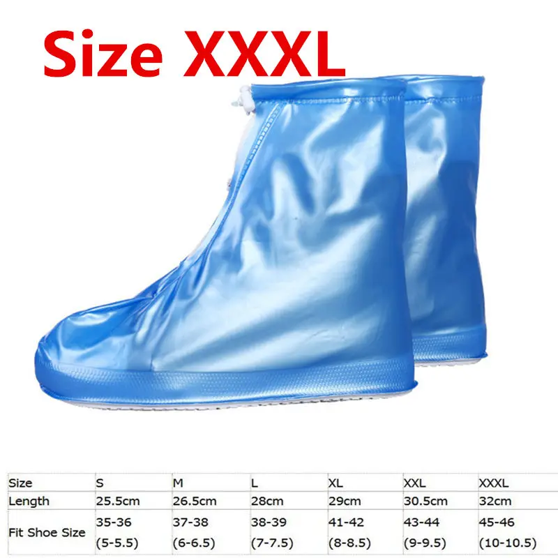 Blue-XXXL Непромокаемые сапоги для рыбалки на высоком каблуке; водонепроницаемые ботильоны на плоской подошве; непромокаемые сапоги на толстой нескользящей платформе - Цвет: Blue-XXXL