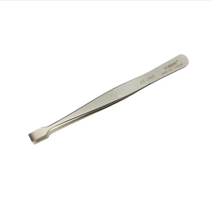 

120mm Flat Wide Tweezers for Laboratory Clamping Stamp Electronic Industry Tools