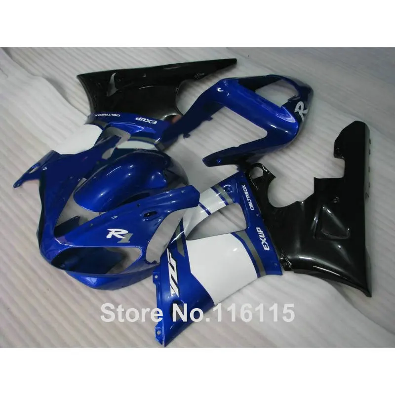 Комплект пластиковых обтекателей для YAMAHA YZF R1 2000 2001 синий черный белый Обтекатели