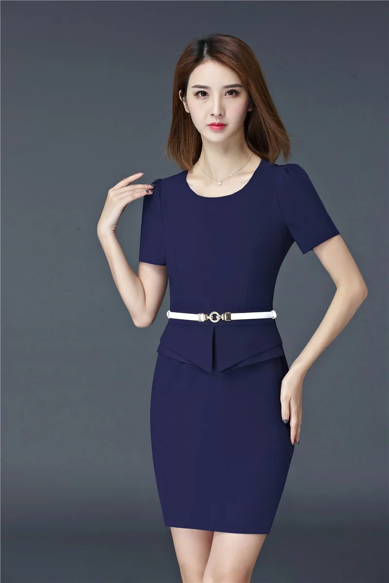 Деловые элегантные летние приталенные модные Профессиональные женские платья