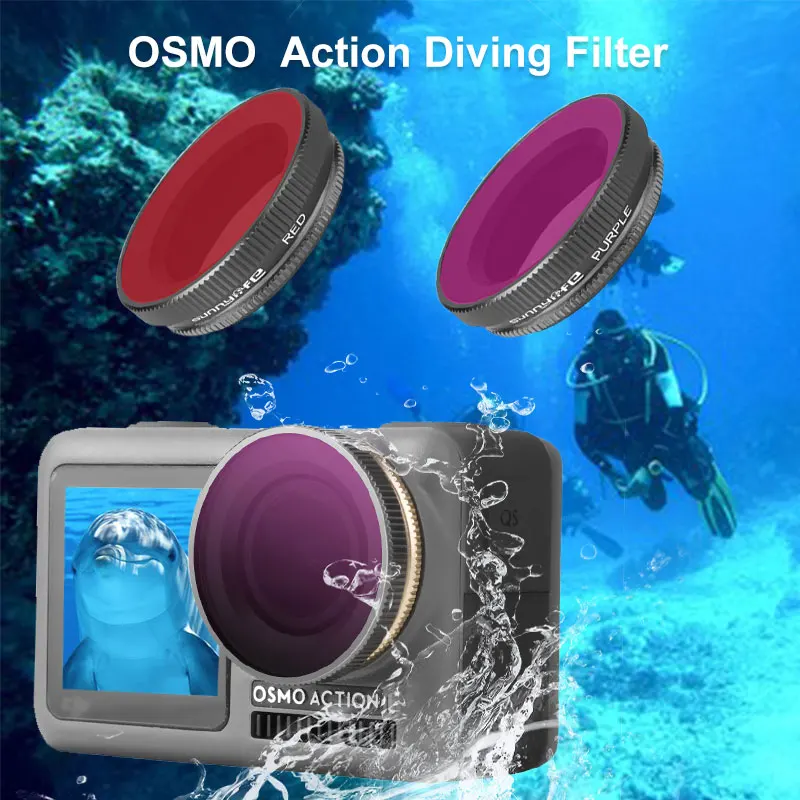 Фильтр для дайвинга CPL Полярный фильтр DJI OSMO Action ND 4 8 16 32 UV защитный объектива экшн