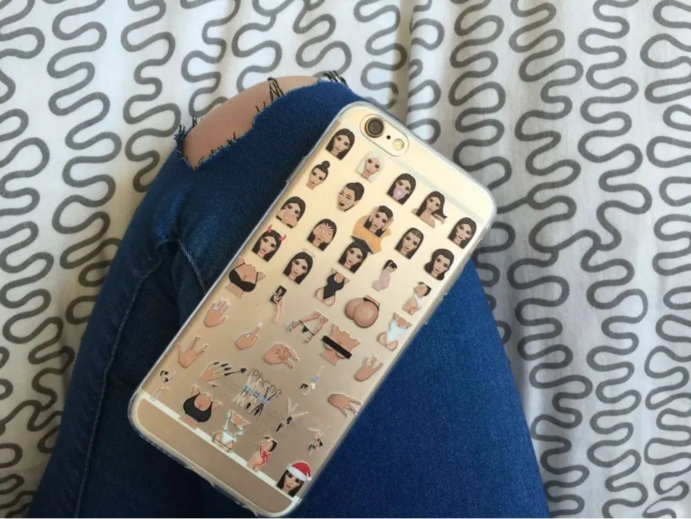 Новый! Забавные плачущие Чехлы kimoji Ким Кардашьян для iphone 6 6s 4 7 дюймов прозрачный