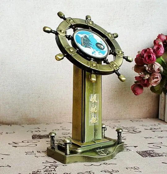 

New Columbus pilot model metal crafts gift office gift pilot rudder