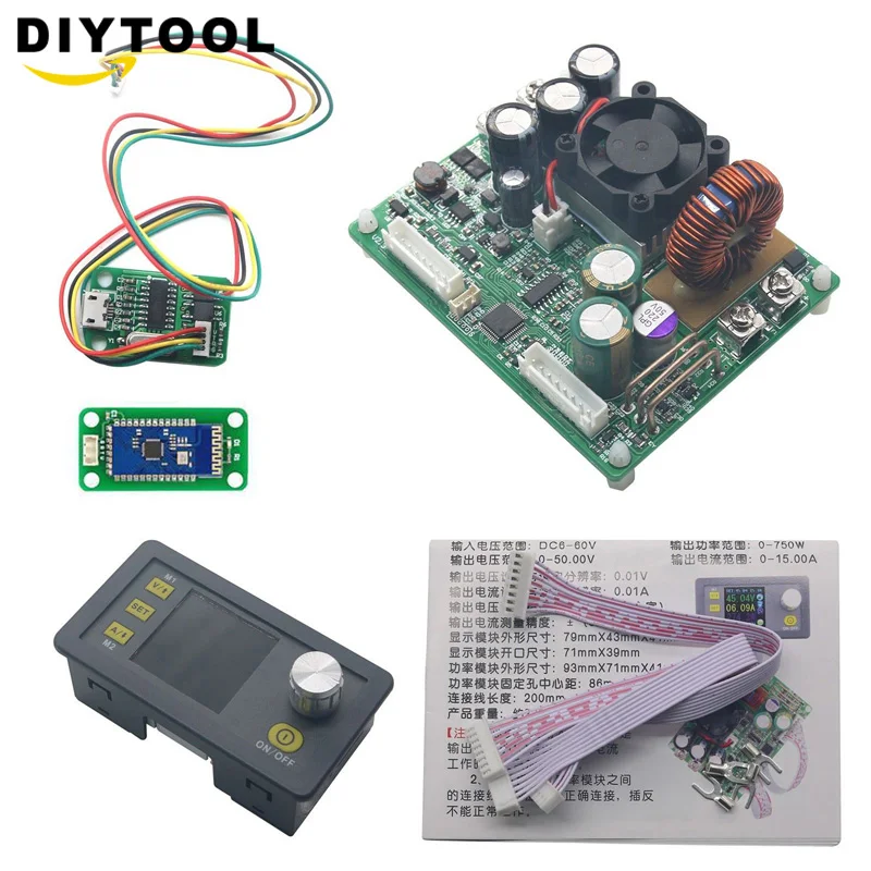 DPS5015 + USB BT ЖК тестер постоянного напряжения тока понижающий Программируемый