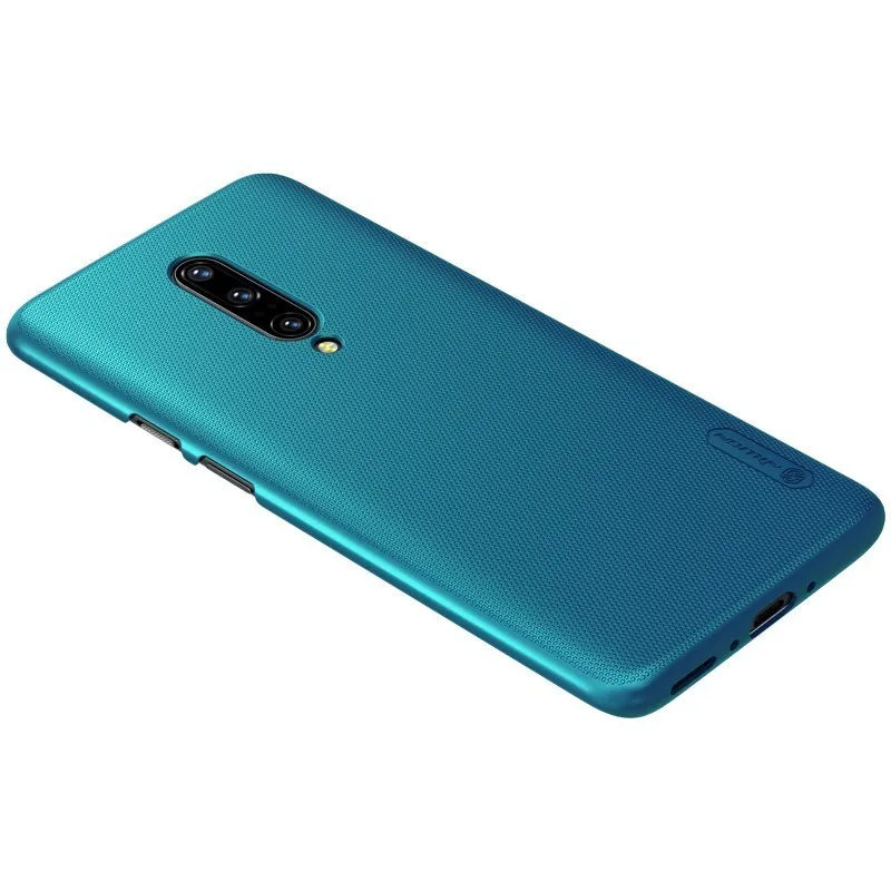 Blue Для oneplus 7T Pro Чехол для oneplus 7 pro чехол Nillkin матовая жесткая задняя крышка из ПК для oneplus 7 7t чехол+ подарочный держатель для телефона - Цвет: Blue