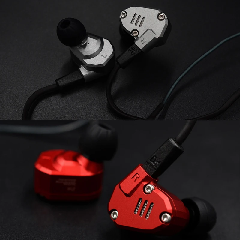 Плотным верхним ворсом KZ ZS6 Quad драйвер наушники с высокой точностью Экстра бас