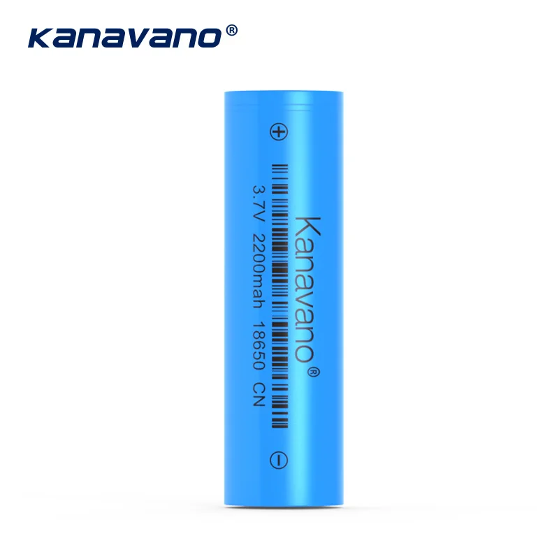 Kanavano Оригинал 100% 2200 мАч литиевые батареи электронная сигарета батарея 18650 литий