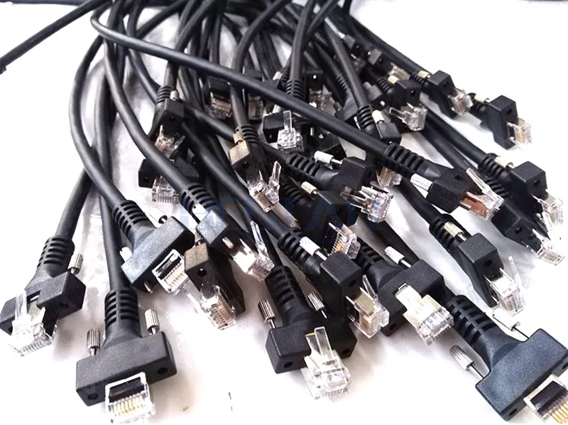 GigE промышленная камера гигабитный провод RJ45 CAT6 8P8C Тяговая цепь гибочный бак винт для цепочки фиксированный сетевой кабель для Basler Dalsa AVT
