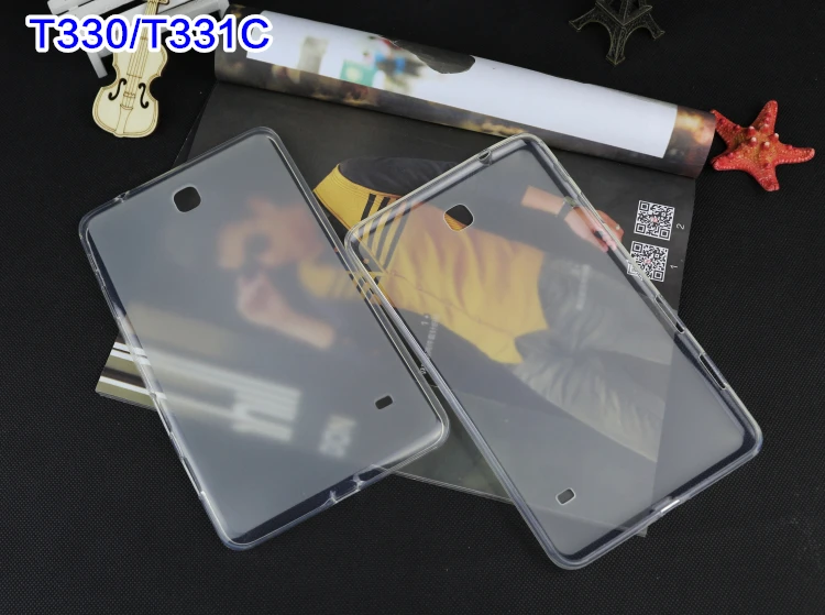Для Samsung Galaxy Tab 4 8 0 T330 T331 T335 планшет Мягкая силиконовая резина ТПУ задняя крышка
