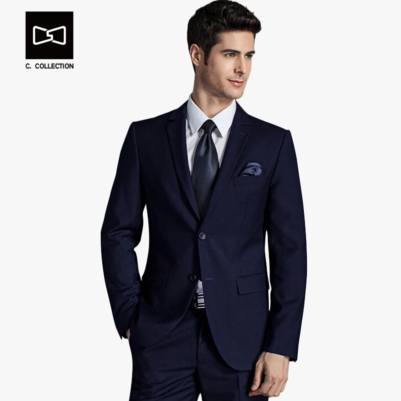2018 Для мужчин Бизнес костюм Slim fit классический мужской костюмы пиджаки роскошный