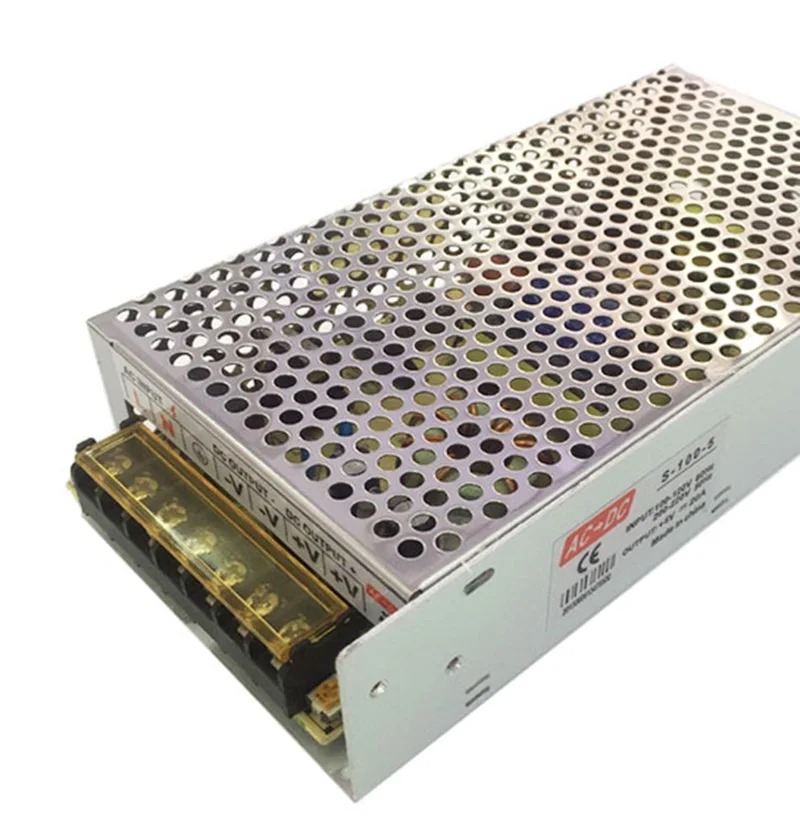 ALLISHOP 5V 20A импульсный источник питания Светодиодная лента переключатель