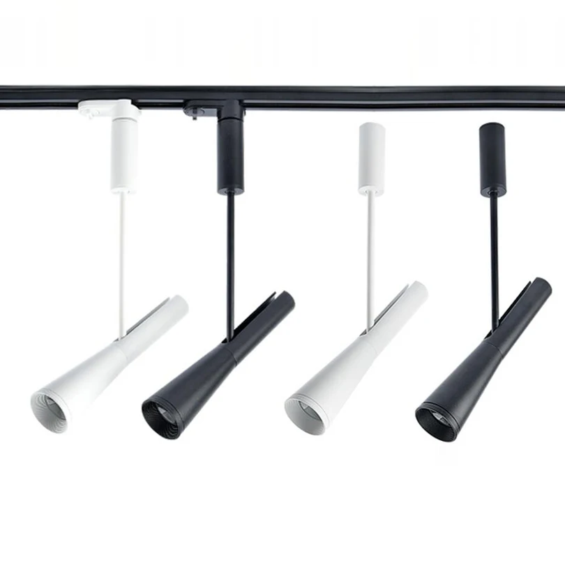 6 шт. приглушаемый светодиодный Трековый светильник 15 Вт COB Rail Down Light s для кухни