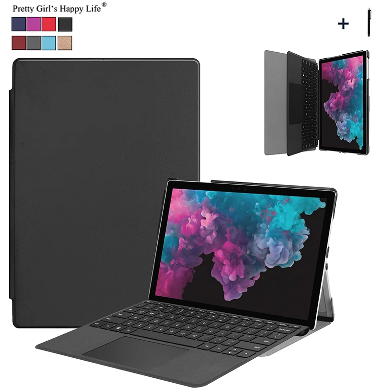 Чехол для Microsoft Surface Pro 4 5 6 сна флип чехол из искусственной кожи передняя крышка