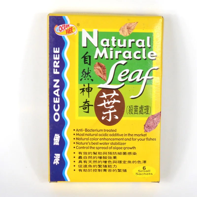 Новый аквариум натуральный чудо лист миндаль листья в аквариуме фильтр улучшает