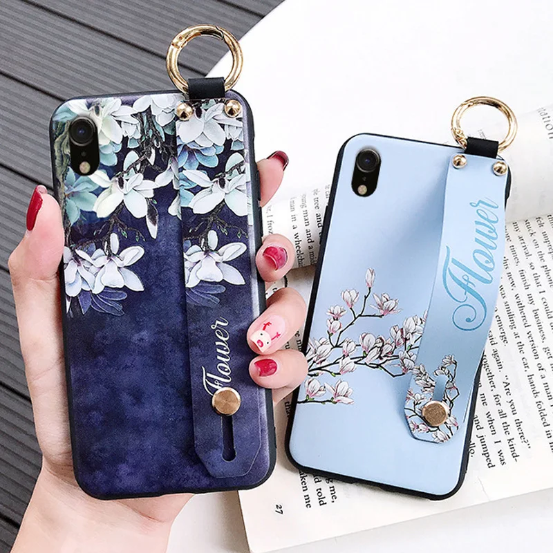 Чехол для huawei Honor 8X Honor 10 Lite Honor 9 Lite Y7 Prime Y9 задняя крышка с ремешком P20 Lite P20 Pro mate 20 Lite