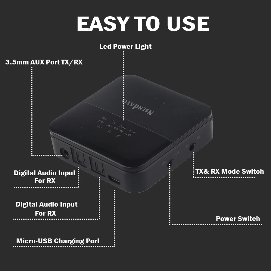 2 в 1 3 5 мм аудио Bluetooth 0 aptx низкая задержка HD приемник передатчик CSR8675 беспроводной