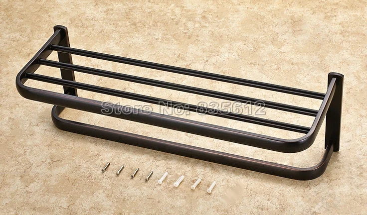 Аксессуары для ванной комнаты Черный Масляный античный латунный двойной